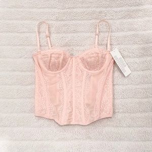 Out From Under Modern Love Corset in Pale Pink